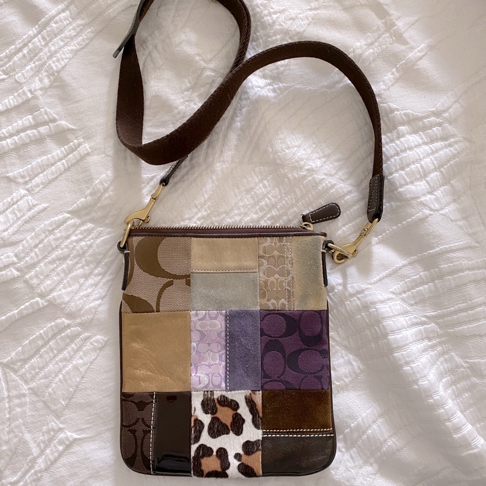 Authentic Coach patchwork crossbody bag - Picture 2 of 3